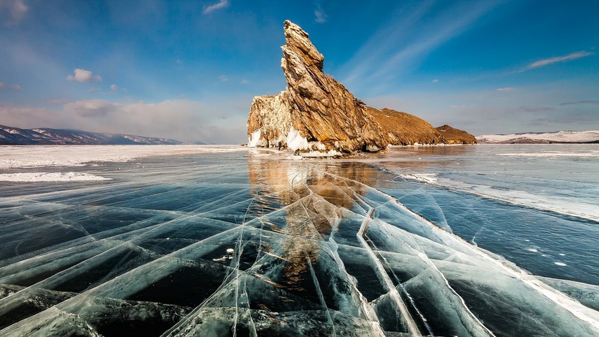 Dragon rock in winter