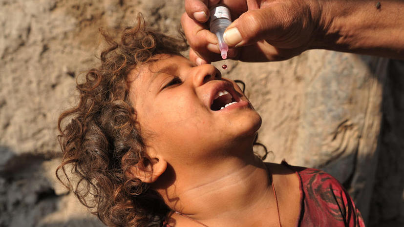 В Сирии проводится массовая вакцинация детей от полиомиелита