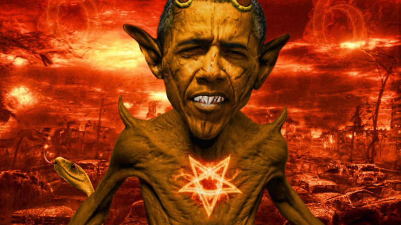 Египетские СМИ нашли сходство между Бараком Обамой и сатаной