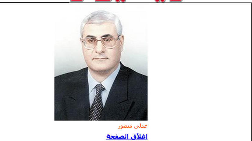 Судья Адли Мансур принял присягу на пост временного президента Египта