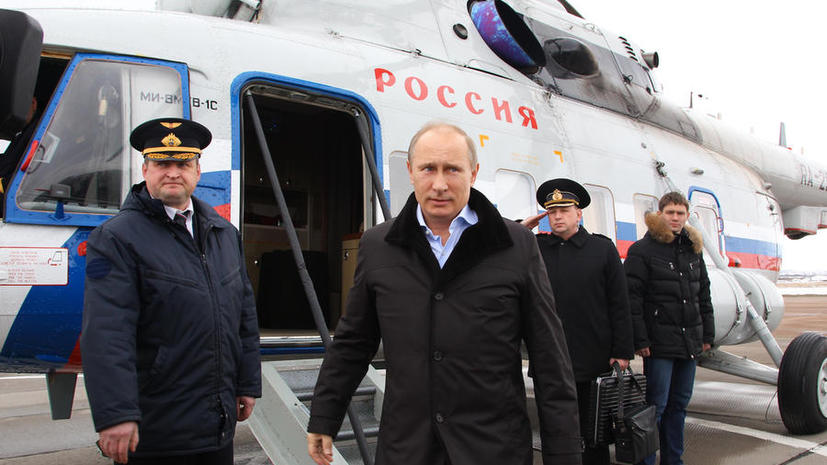 Владимир Путин пересядет на вертолёт