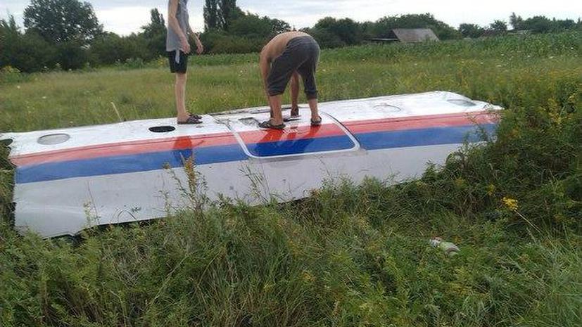 В сети появились первые фото упавшего на Украине малайзийского Boeing