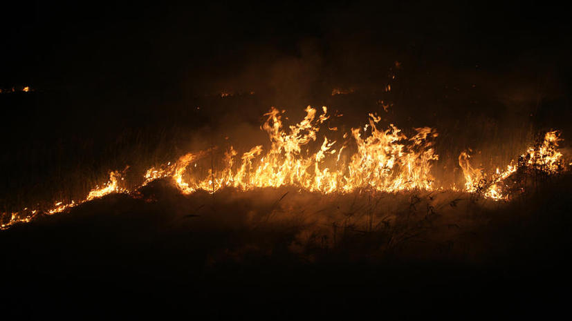Пожар на полигоне под Самарой потушен