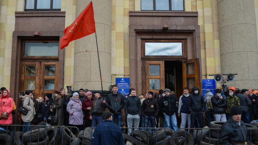 МВД: Протестующие, задержанные в Харькове, являются жителями города и области