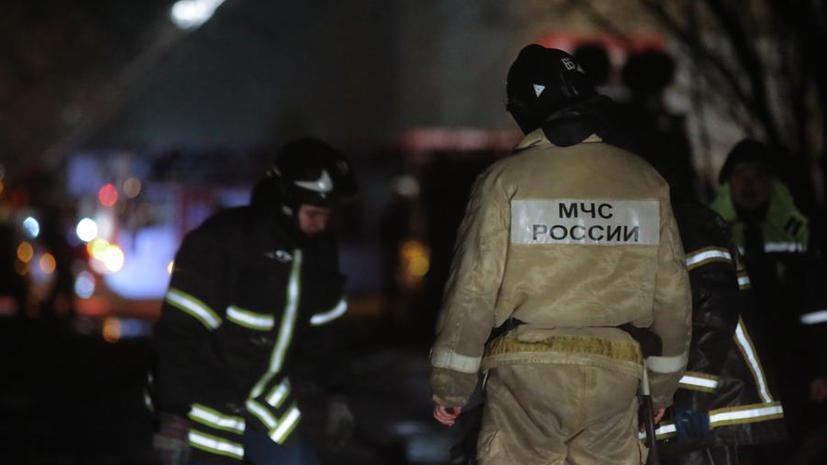 В Москве на Тушинском машзаводе произошёл крупный пожар