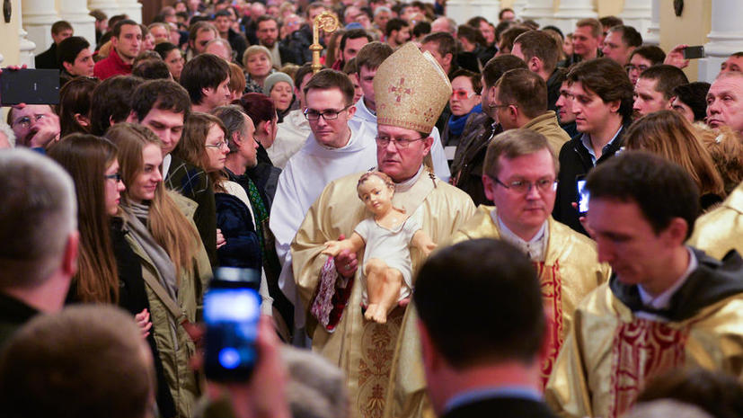 Католики Москвы встретили Рождество