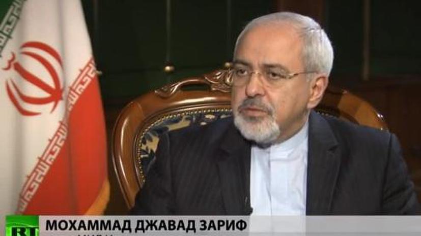 Министр иностранных дел Ирана Мохаммад Джавад Зариф дал эксклюзивное интервью RT