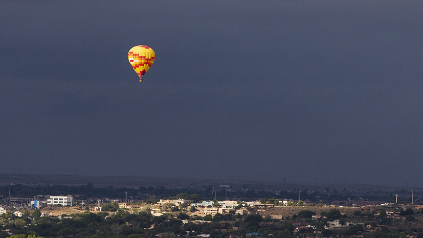 В Техасе загорелся и упал воздушный шар с 16 пассажирами