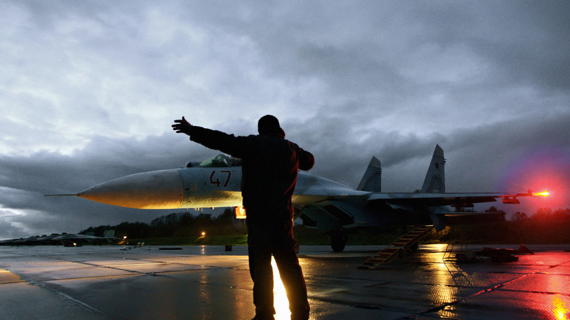 Истребители Су-27 были подняты в Крыму после приближения самолётов-разведчиков США