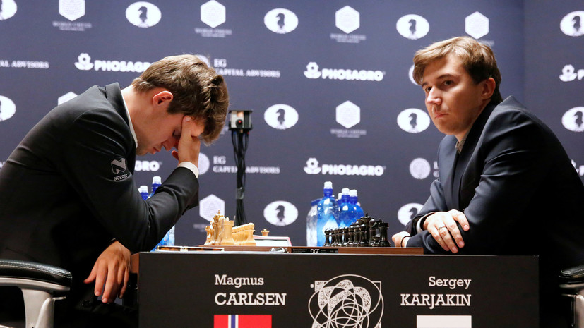 Штиль на экваторе: Карякин и Карлсен расписали ничью в самой скоротечной партии