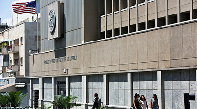 Здание американского посольства в Тель-Авиве