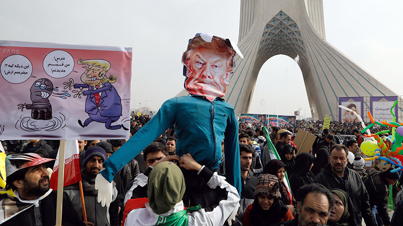 «Научитесь уважать Иран»: в Тегеране прошёл многотысячный митинг против США