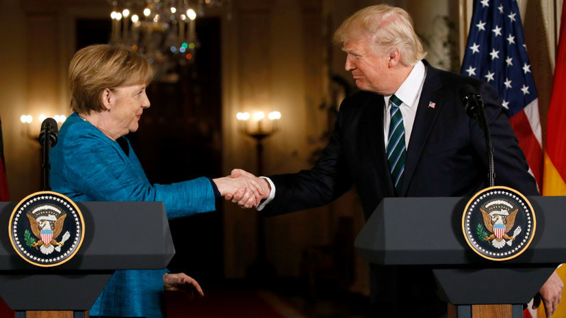 Ангела в Белом доме: о чём говорили Трамп и Меркель в ходе первой встречи