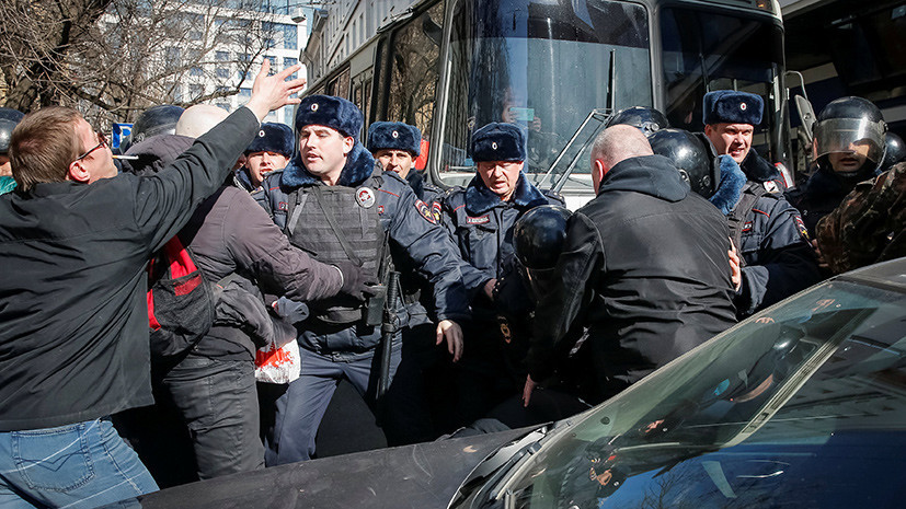 МВД: в Москве задержан один из организаторов несогласованной акции