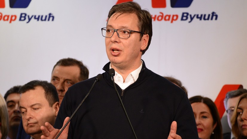 Вучич объявил о своей победе на выборах президента Сербии