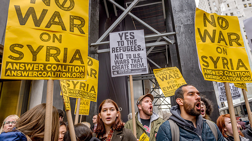 «Нет войне Трампа!»: тысячи граждан подписали петицию против действий США в Сирии 
