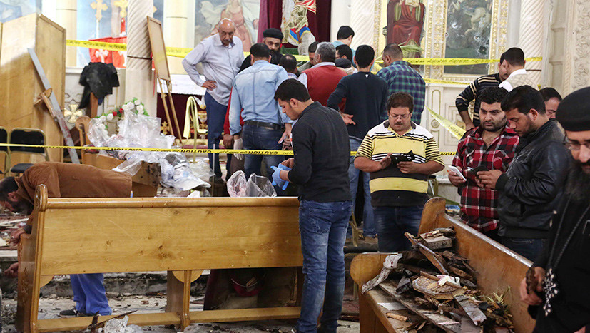 В Египте произошла серия терактов в коптских храмах