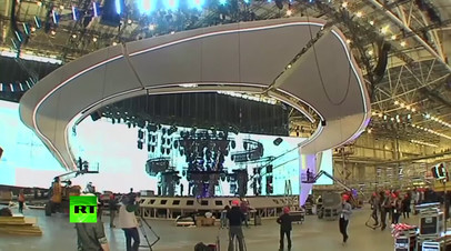 В Киеве идет подготовка главной сцены Евровидения