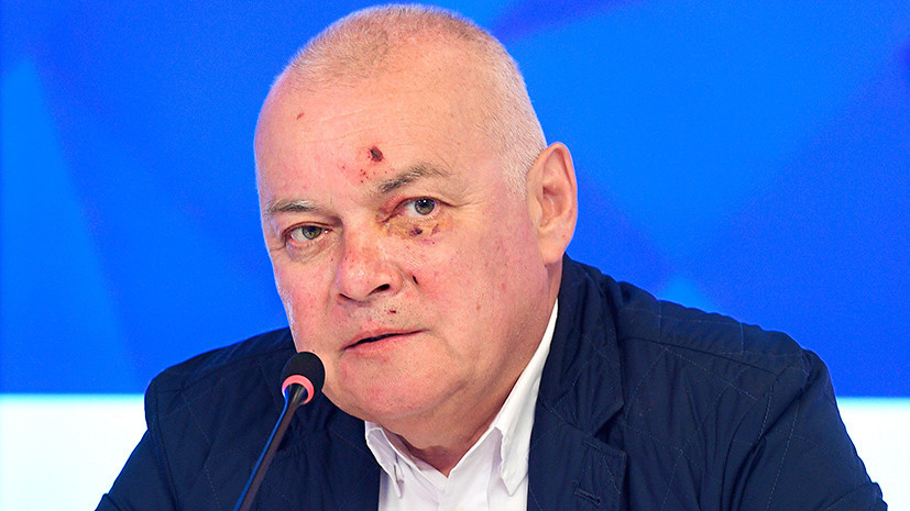 Телеведущий Дмитрий Киселёв объяснил появление ссадин на лице