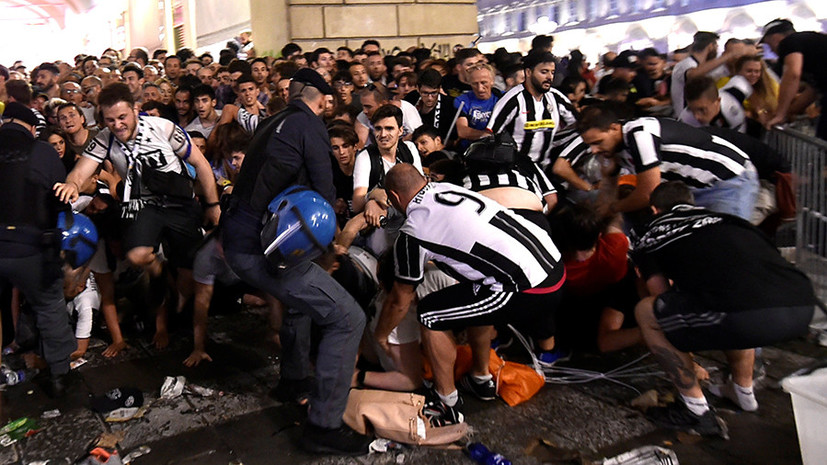 За гранью фола: давка в Турине стала результатом розыгрыша «террористов»