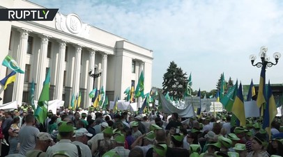 В Киеве прошёл многотысячный протест против земельной реформы