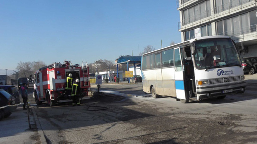 В Болгарии загорелся автобус с российскими туристами