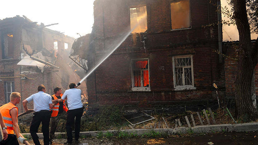 Источник зажигания: названа причина крупного пожара в Ростове-на-Дону