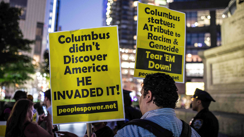 Великое закрытие: почему в США вандалы оскверняют памятники Христофору Колумбу