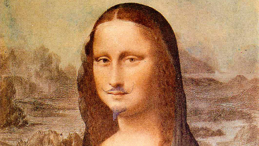 Репродукцию «Моны Лизы» с нарисованными усами продали на аукционе за почти $750 тысяч