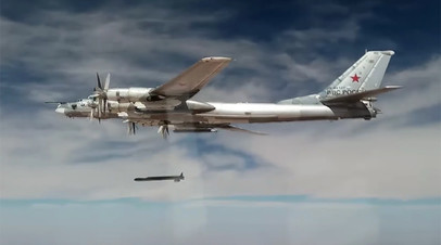 Нанесение авиаударов Ту-95МС крылатыми ракетами Х-101 по объектам ИГИЛ в Сирии