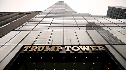 Небоскрёб Trump Tower в Нью-Йорке.