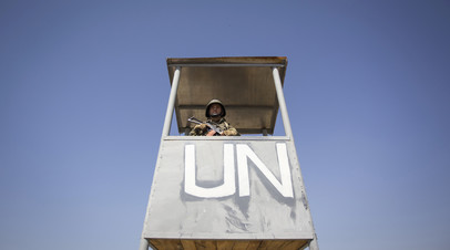 Солдат миротворческого контингента ООН