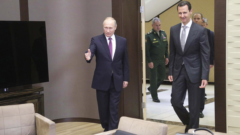 Путин и Асад объявили о скором завершении военной операции в Сирии