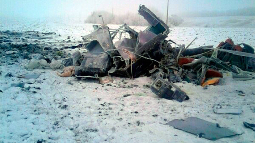 В Тамбовской области в результате крушения вертолёта погибли два человека