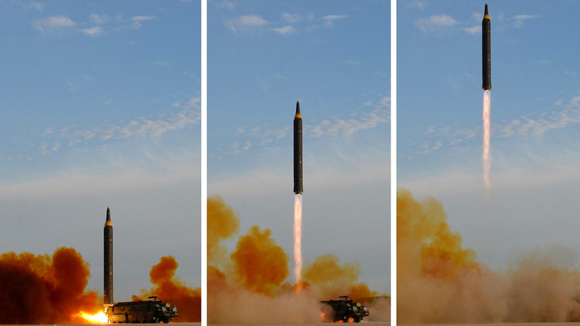 «Запущена по крутой траектории»: Северная Корея провела новые испытания баллистической ракеты