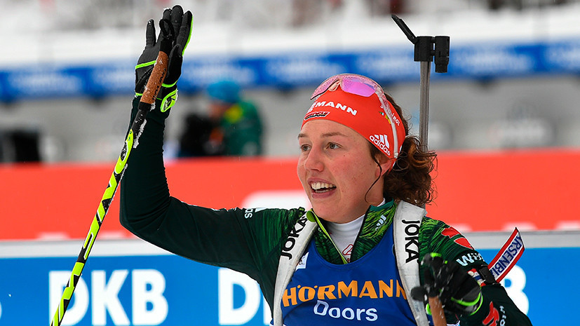Возвращение Дальмайер: немецкая биатлонистка одержала первую победу в сезоне на этапах Кубка мира