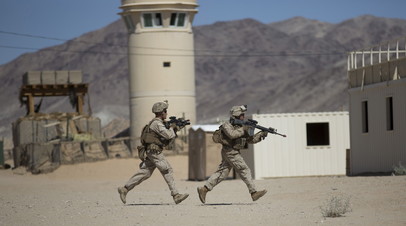 Американские военные во время учений в Афганистане