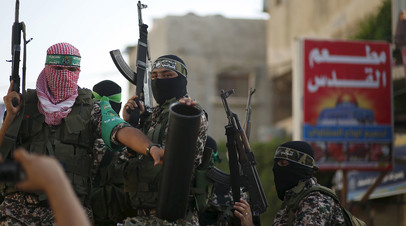 Боевики исламистского движения ХАМАС