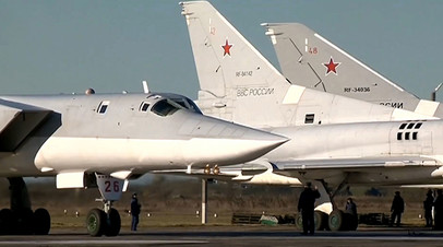 Бомбардировщики Ту-22М3 ВКС РФ
