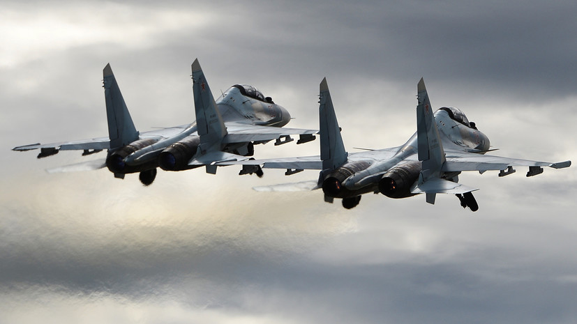 «Маршрут был согласован»: в Минобороны рассказали о сближении Су-30 и F-15 над Балтикой