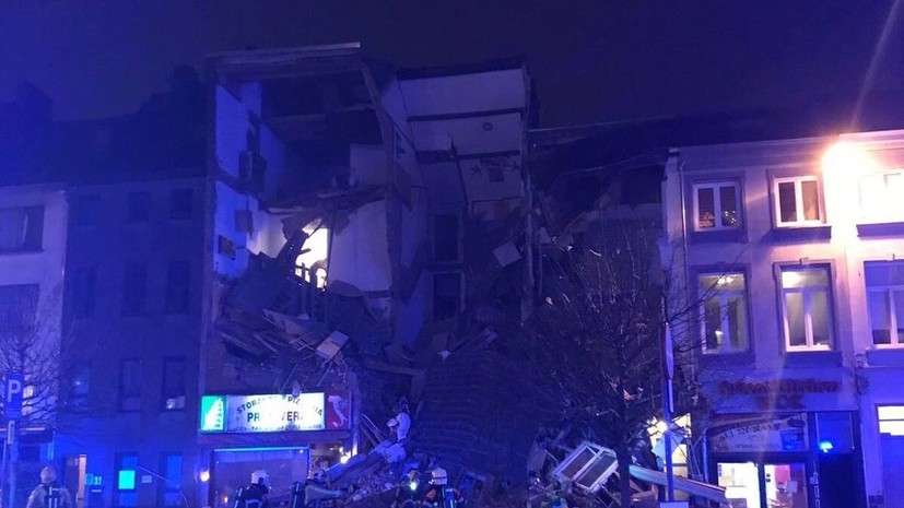 Под завалами обрушившихся после взрыва зданий в Антверпене могут оставаться до 20 человек