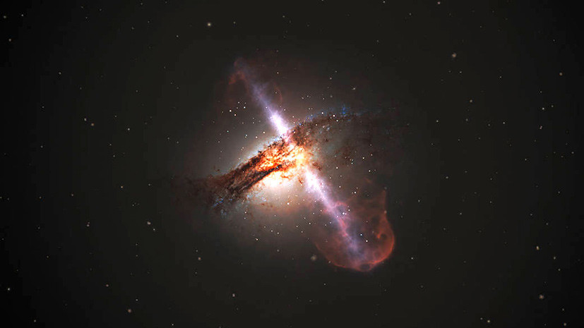 Космическое «переедание»: астрономы впервые зафиксировали двойной выброс материи из чёрной дыры