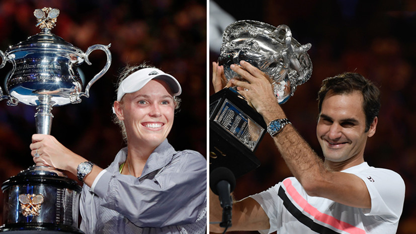 Возняцки и Федерер стали победителями Australian Open 2018