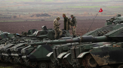 Турецкие военнослужащие, участвующие в операции «Оливковая ветвь»