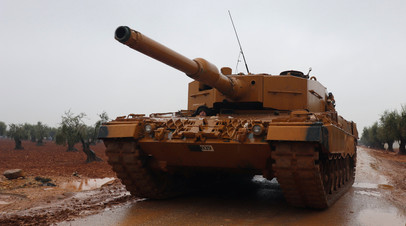 Танк «Леопард» турецких ВС в Африне