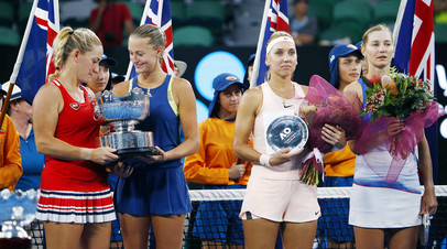 Елена Веснина и Екатерина Макарова уступили в финале Australian Open Кристине Младенович и Тимеа Бабош