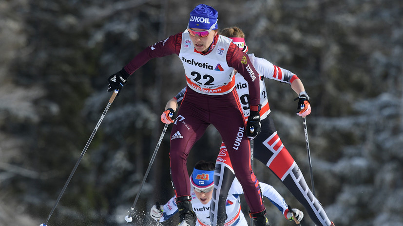 Российские лыжницы заняли весь пьедестал в скиатлоне на молодёжном ЧМ 