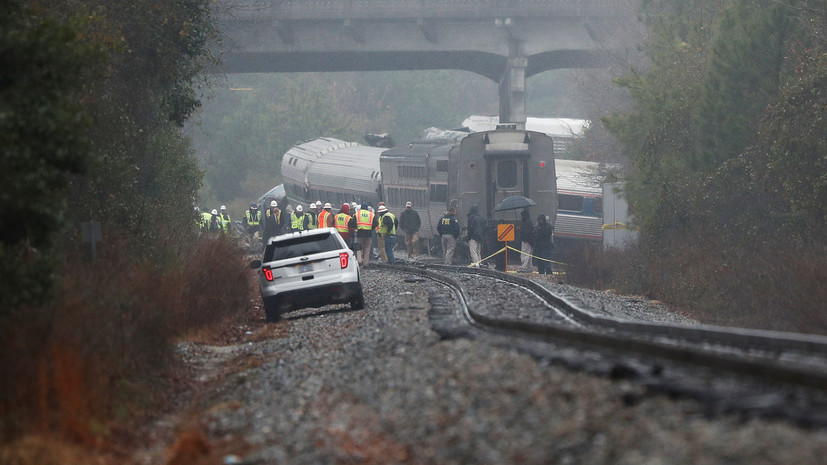 Губернатор Южной Каролины назвал возможную причину столкновения поездов