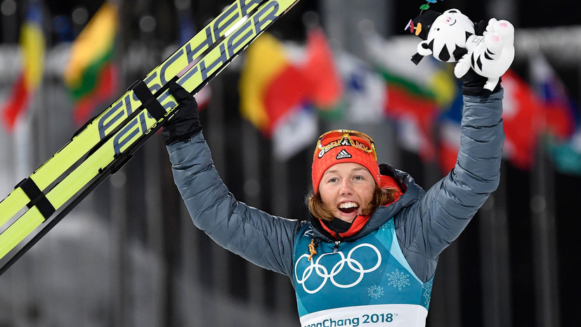 Биатлонистка Дальмайер поделилась впечатлениями от победы в спринтерской гонке на ОИ-2018