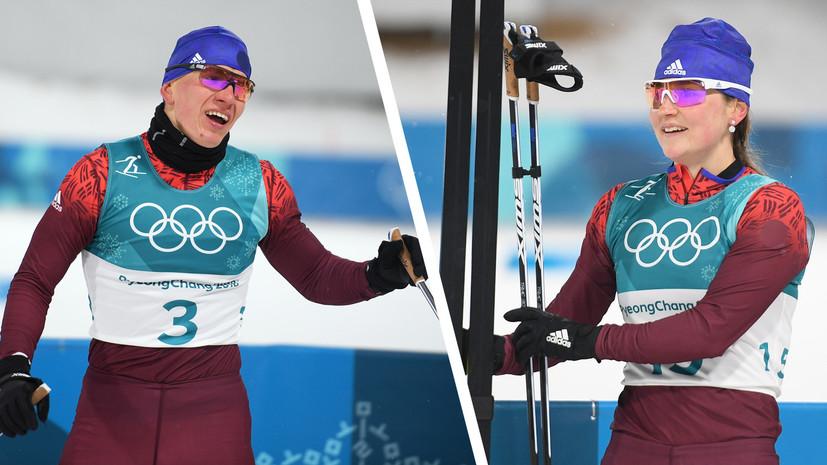 Бронзовый характер: российские лыжники Белорукова и Большунов финишировали третьими в финале спринта Игр в Пхёнчхане